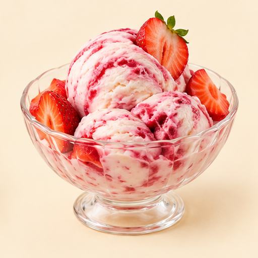 Strawberry ice cream